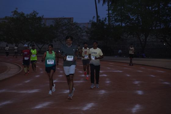Running together through the early hours